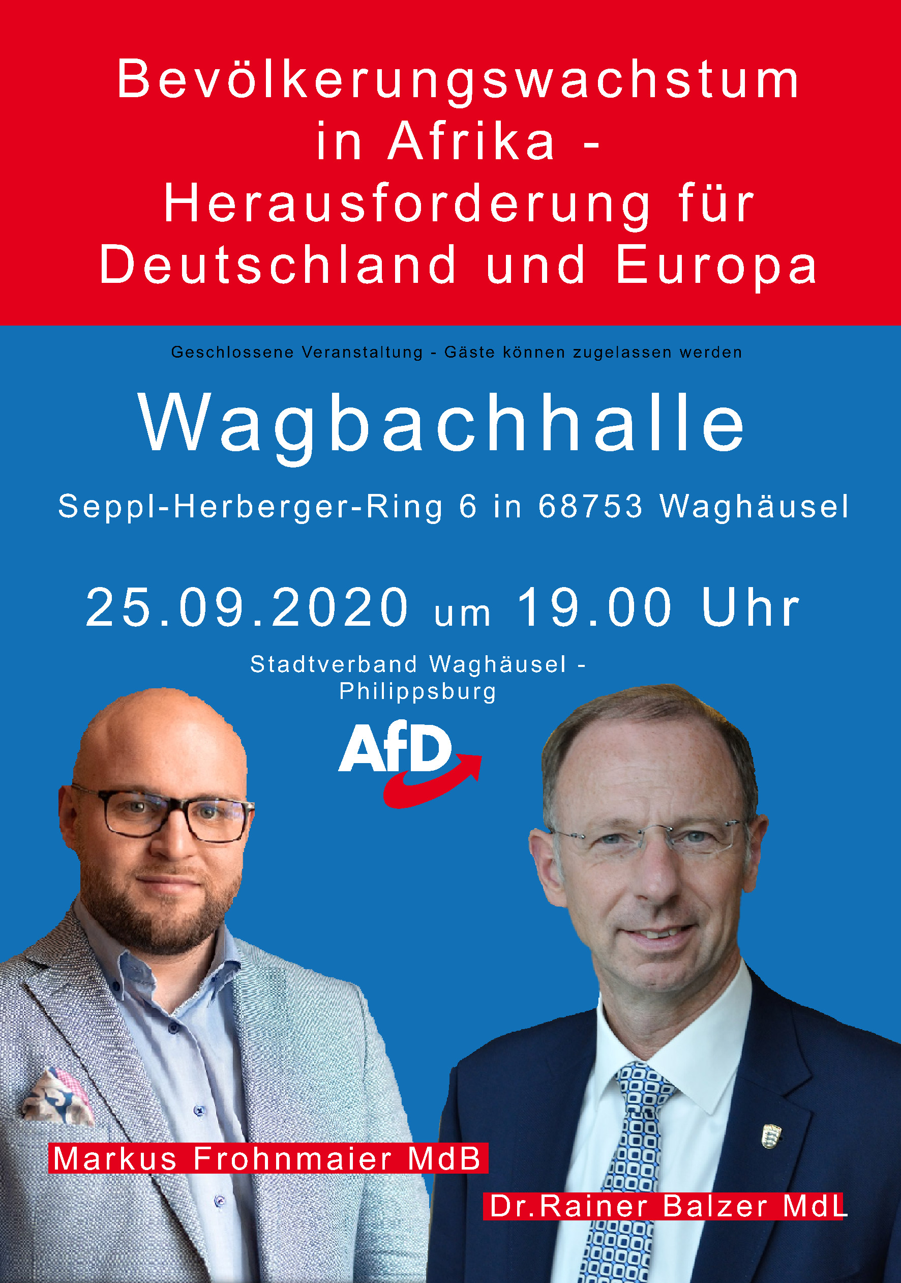 Vorderseite Flyer Frohnmaier